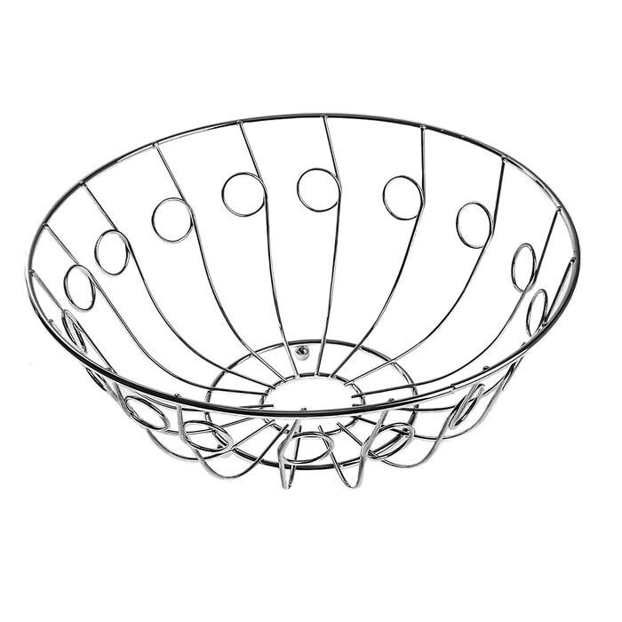 Ваза для фруктов стеклянная декоративная