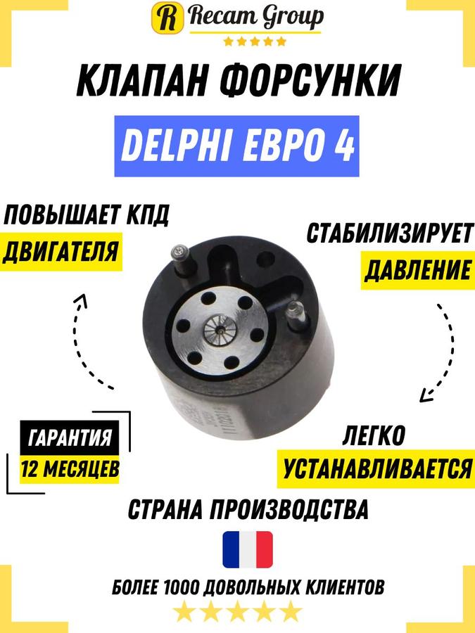 Клапан форсунки Delphi 28278897 (9308-622B) Евро 4 для Ssangyong Kia Renault – Ремкомплект форсунок