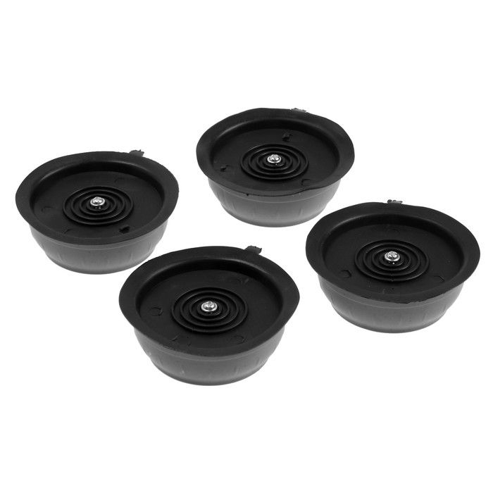 Демпферы ТУНДРА для стиральной машины и мебели, серые, d 40 мм, набор 4 шт.