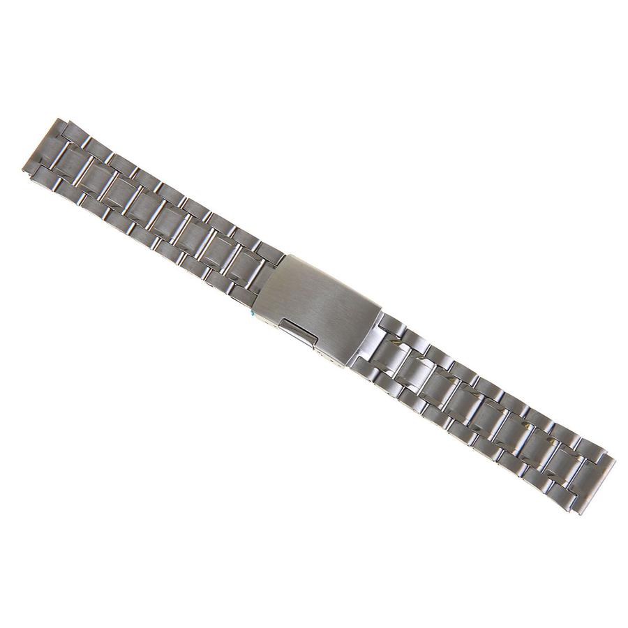 Металлический ремешок для часов 18 мм, длина 18 см, хромированное покрытие