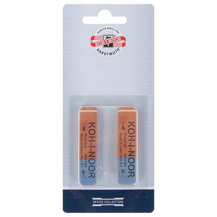 Набор из 2 ластиков Koh-I-Noor Blue Star 56-60, красно-синие