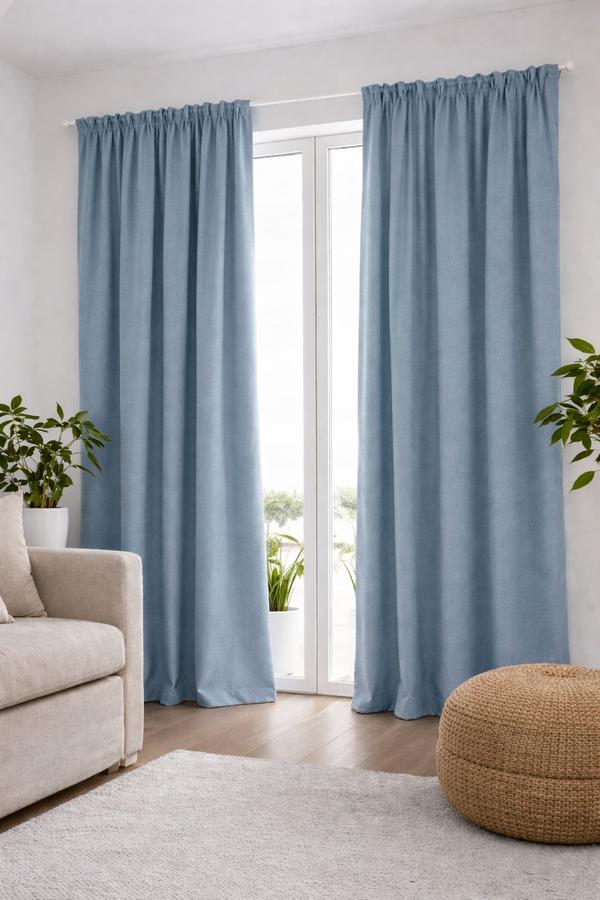 Шторы блэкаут Tassel для спальни и гостиной 145х250 см IKEA