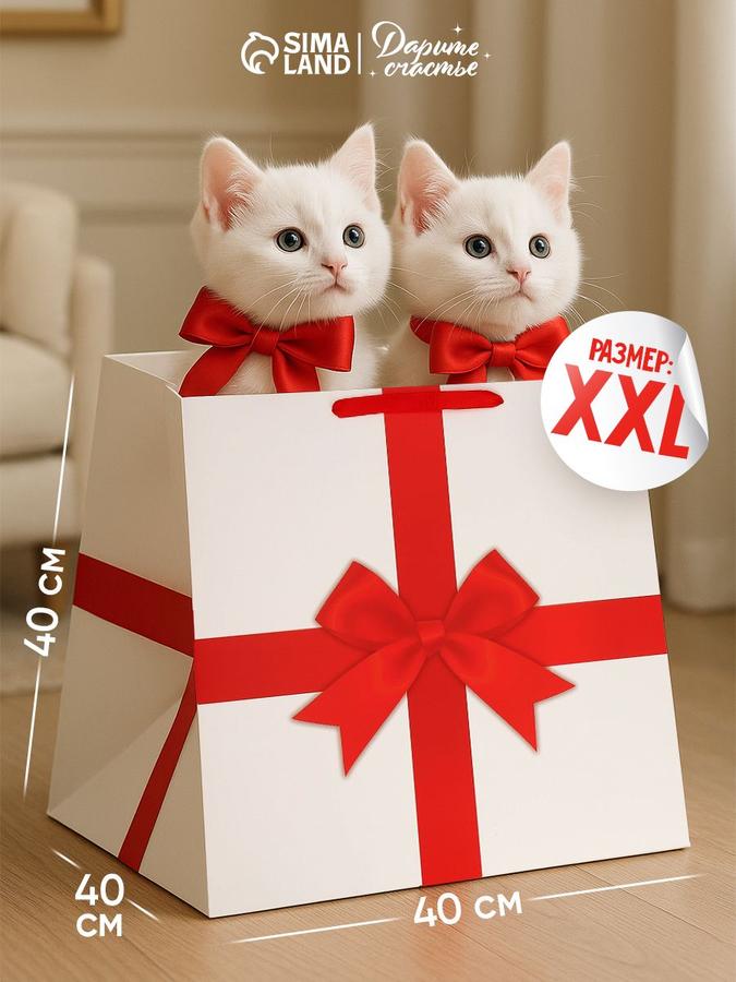 Подарочный пакет 40x40x40 см