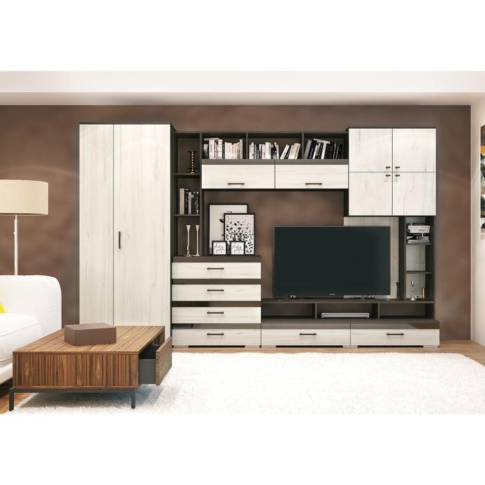 Стенка для гостиной Коста 3200x2000x574 мм Венге Прованс с тумбой под телевизор