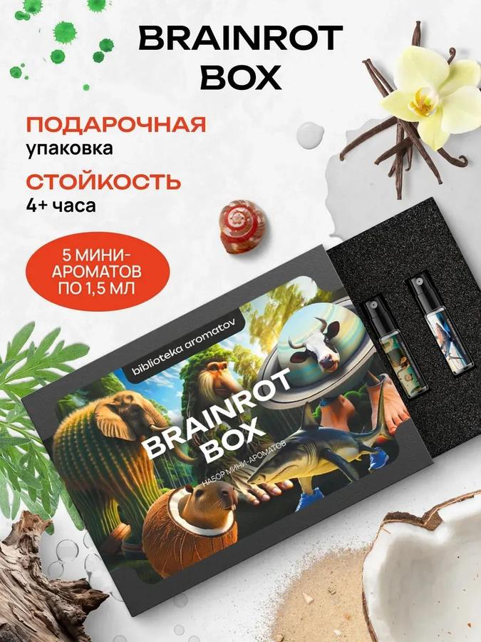 Парфюмерный набор "Брейнрот-бокс" – библиотека ароматов 5х1,5 мл
