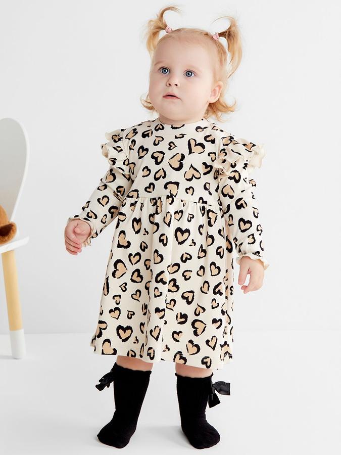 Платье для новорожденных девочек Крошка Я Leo Love, рост 68-74 см