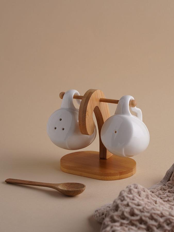 Набор для специй BellaTenero с подставкой, солонкой и перечницей