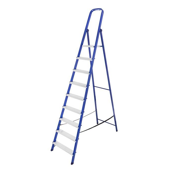 Стремянка металлическая комбинированная ТУНДРА, 9 ступеней, 1880 мм