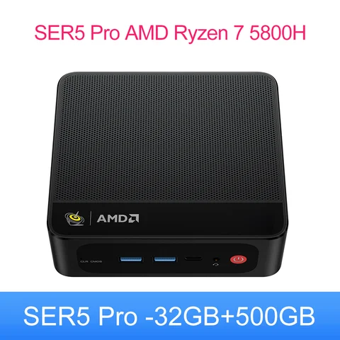 Beelink SER5 Pro Max Мини-ПК AMD Ryzen 7 5800H/5850U 16 ГБ 500 ГБ