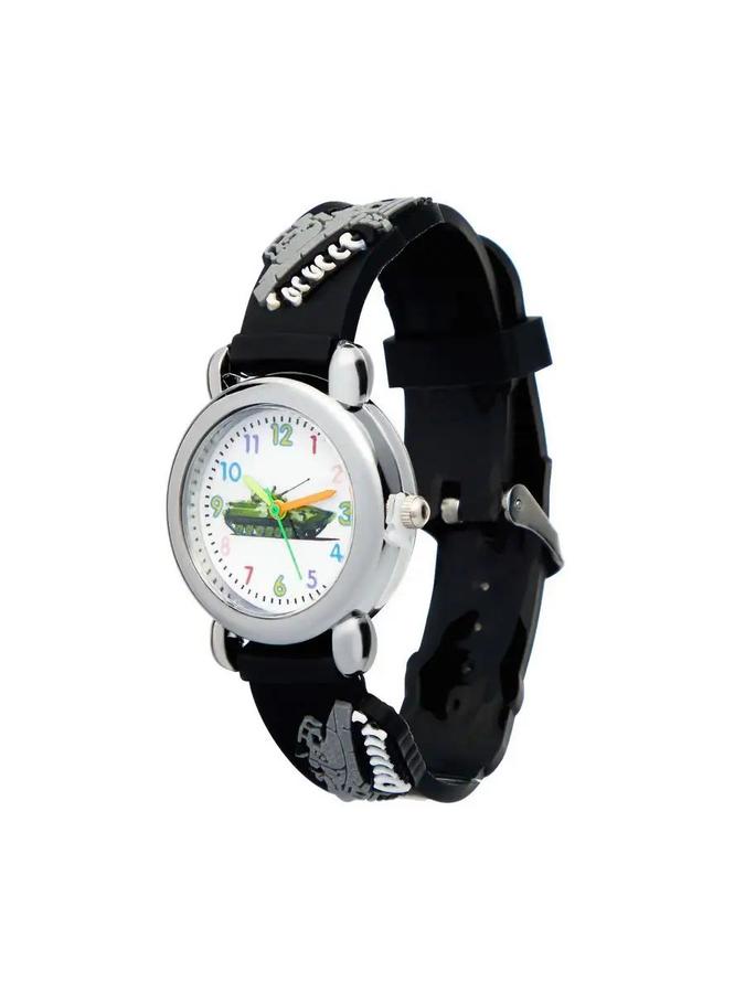 Детские наручные часы для мальчика d-2.8 см, длина 20.5 см