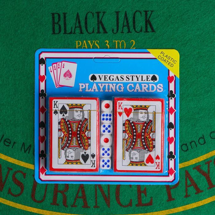 Набор для покера с 2 колодами и 6 игральными кубиками