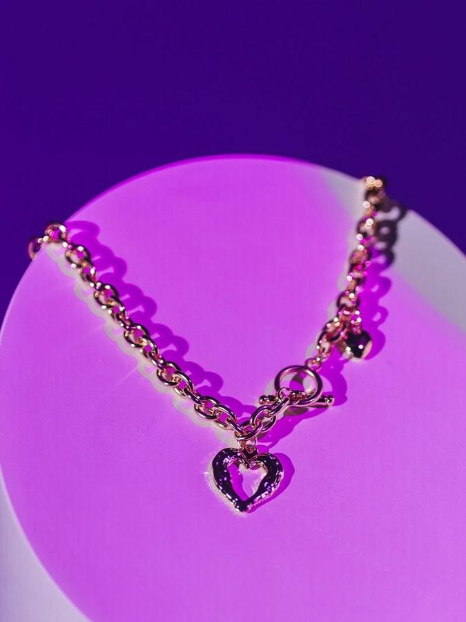 Цепочка на шею с подвеской, золото, 46 см