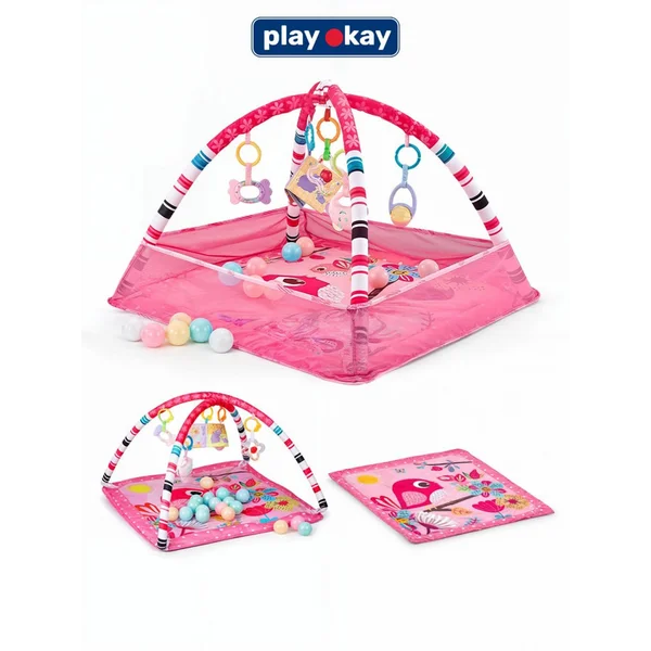 Игровой развивающий коврик для ползания - манеж детский