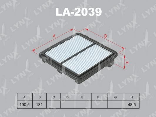 Фильтр воздушный LYNXauto LA-2039V