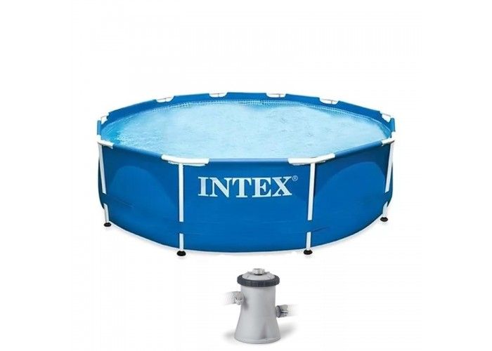 Intex 28202 Каркасный бассейн Metal Frame 305х76см, 4485л, фил.-насос 1250л/ч