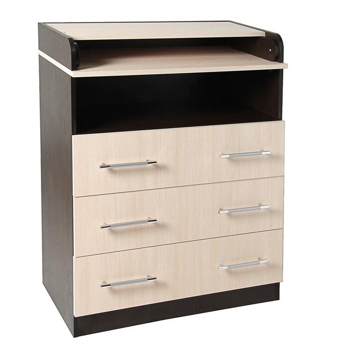 Комод Гермес 1000х800х440(730) мм Венге/Дуб Молочный