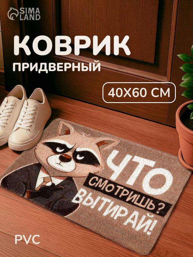 Придверный коврик «Что смотришь?», 40x60 см