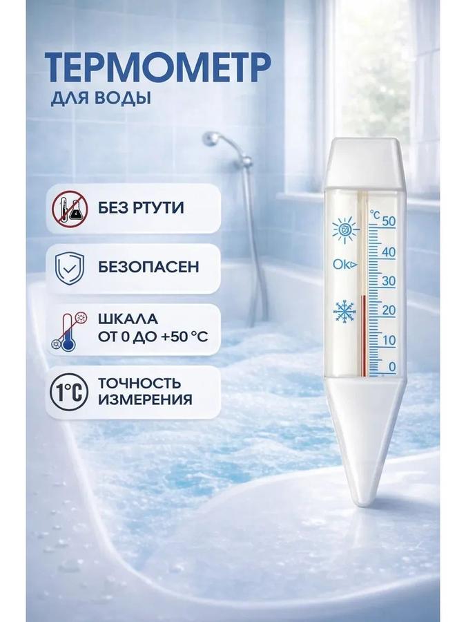 Детский водяной термометр «Лодочка» 0-50°C