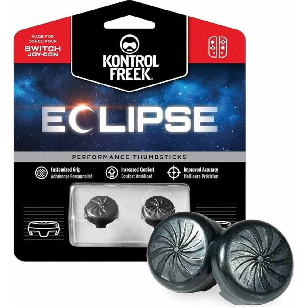 2 средние на стики KontrolFreek Eclipse для Nintendo Switch (черные)