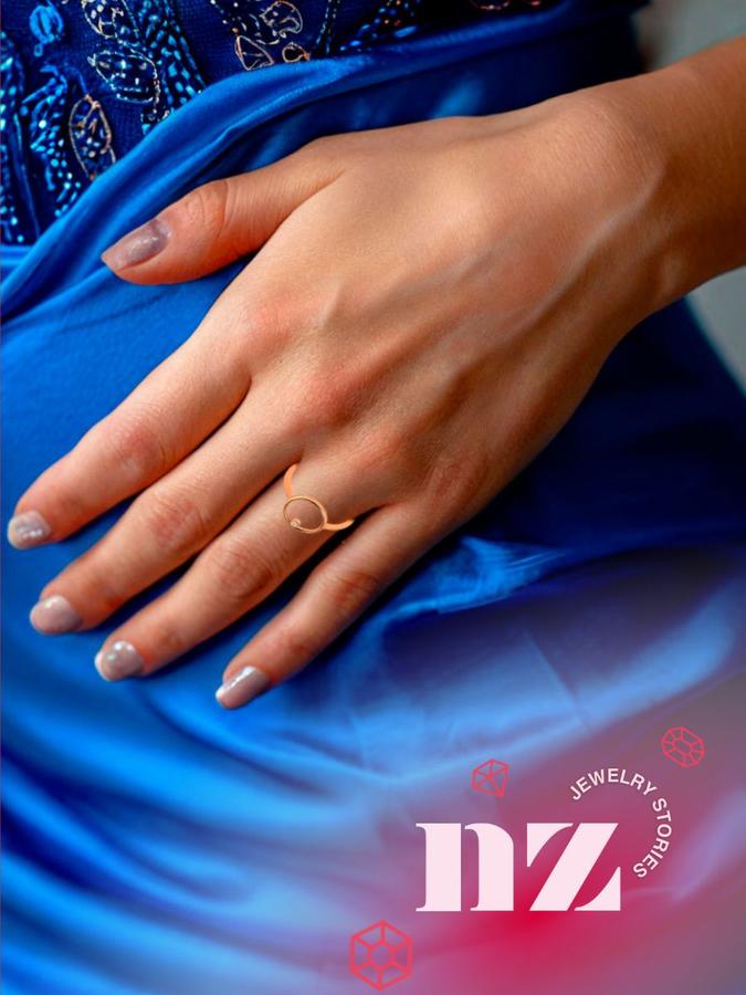 Женское золотое кольцо 585 пробы