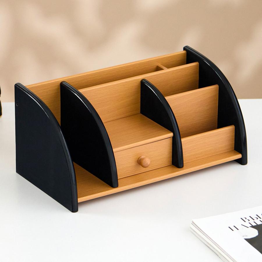 Настольный органайзер для ручек и карандашей 7 секций 29x12x15 см