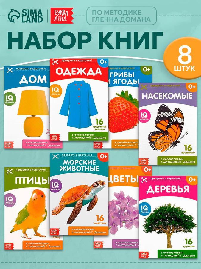 Развивающие карточки Домана "Окружающий мир" 128 шт. для малышей 1+