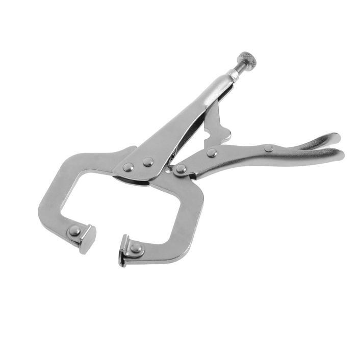 Ручной зажим Тундра 150 мм с подвижными губками и точечным фиксатором