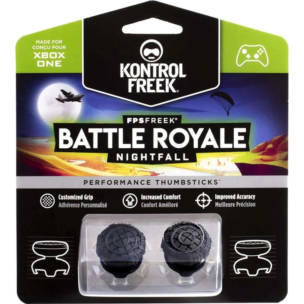 2 высокие накладки на стики KontrolFreek Battle Royale NightFall для геймпада Microsoft XBOX One/Series (черные)
