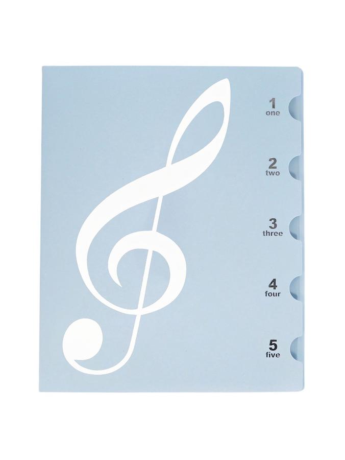 Папка для нот А4 с 10 файлами на 20 листов