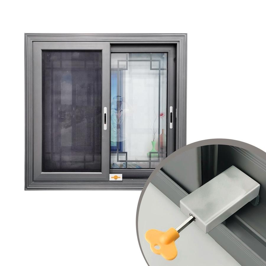 Замок оконный блокирующий ТУНДРА из нержавеющей стали