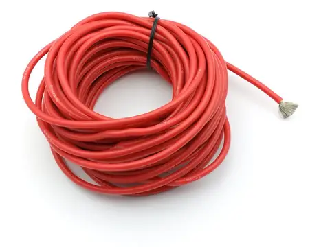 Красный гибкий медный кабель 12AWG