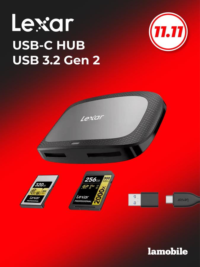 Картридер Lexar CFexpress Type A и SD USB 3.2 Gen 2