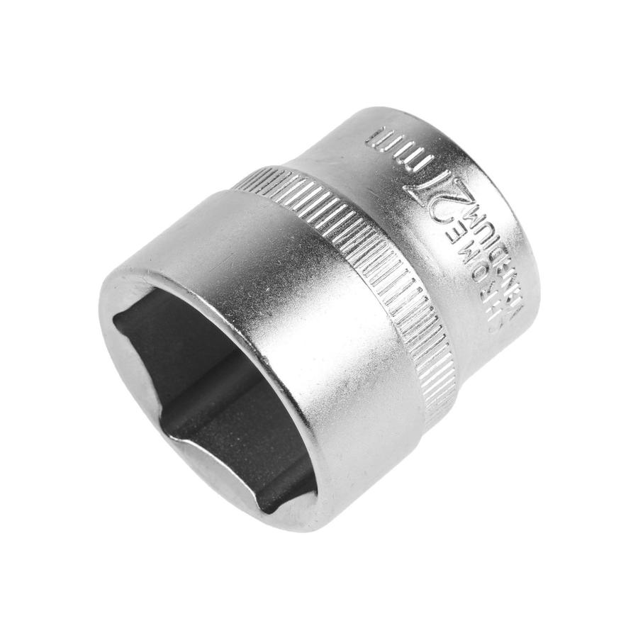 Торцевая головка Тундра 1/2" шестигранная 27 мм CrV