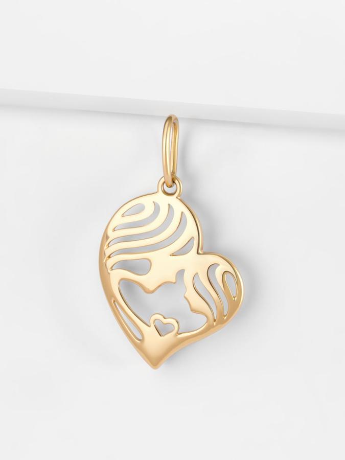 Женская золотая подвеска 585 пробы на шею