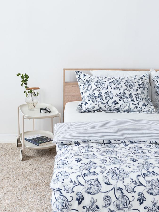 Постельное белье 1,5 спальное «Джемо» 150x200 см с наволочкой 50x70 см, комплект ИКЕА