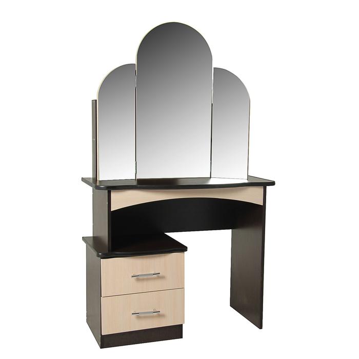 Косметический стол Диана 1550x900x480 мм Венге/Дуб молочный