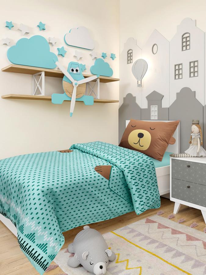 Постельное белье 1.5 спальное Каппа пододеяльник 150x200 наволочка 50x70 IKEA