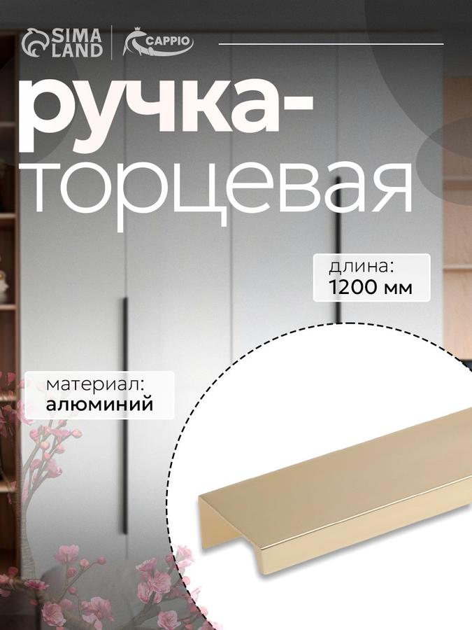 Ручка мебельная CAPPIO RT001, 1200 мм