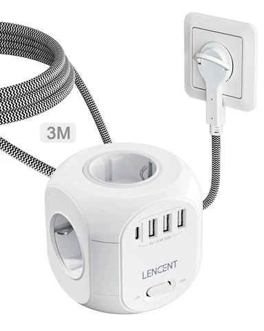 ДАТЧИК SL-805E-F удлинитель с розетками и USB