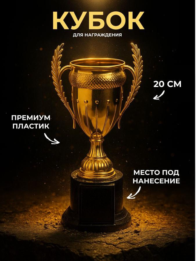 Кубок наградной 20 см для церемоний и соревнований