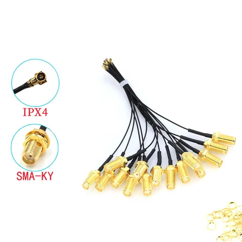 5 шт. Антенна RP-SMA to U.FL IPX MHF4 Stlxy