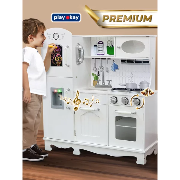 Кухня детская игровая - деревянная, набор для детей