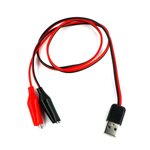 Тестовые зажимы Stlxy Alligator Test Clips 58 см красный/черный